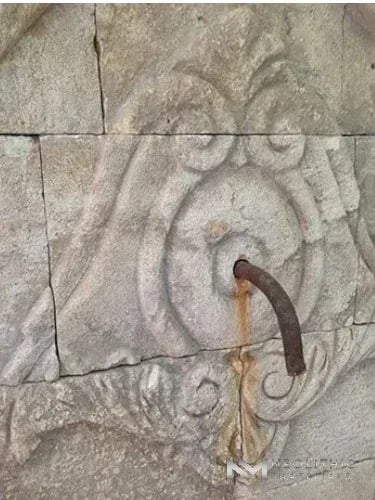 Arched Reclaimed Stone Garden Wall Fountain - Image 3