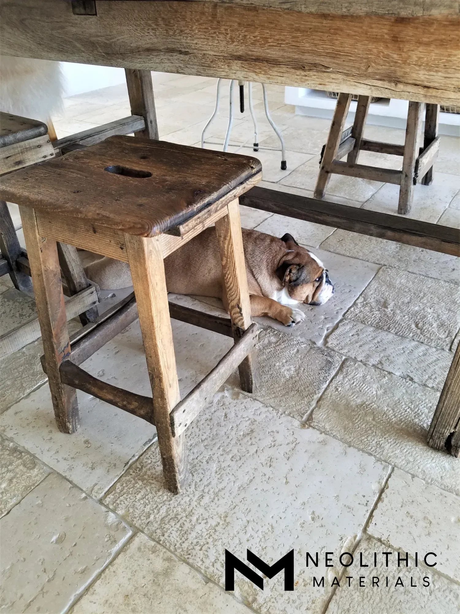 Antique Italian Limestone Flooring - Image 6