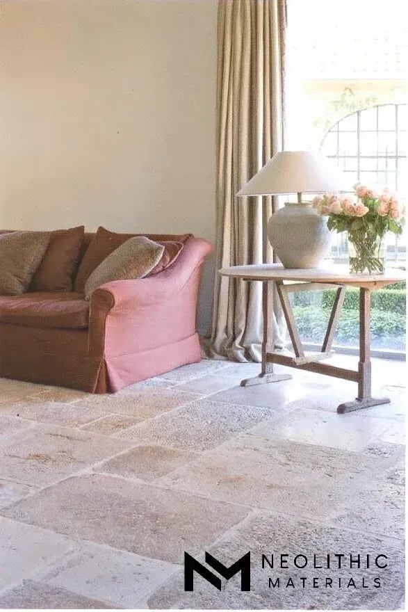 Antique Italian Limestone Flooring - Image 8