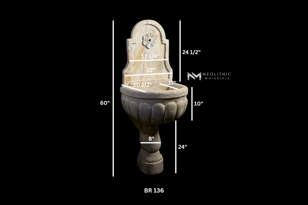 Reclaimed Limestone Fountain - Image 2