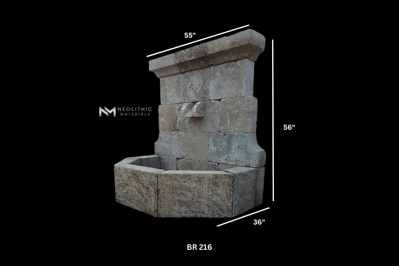 Reclaimed Limestone Fountain - Image 2