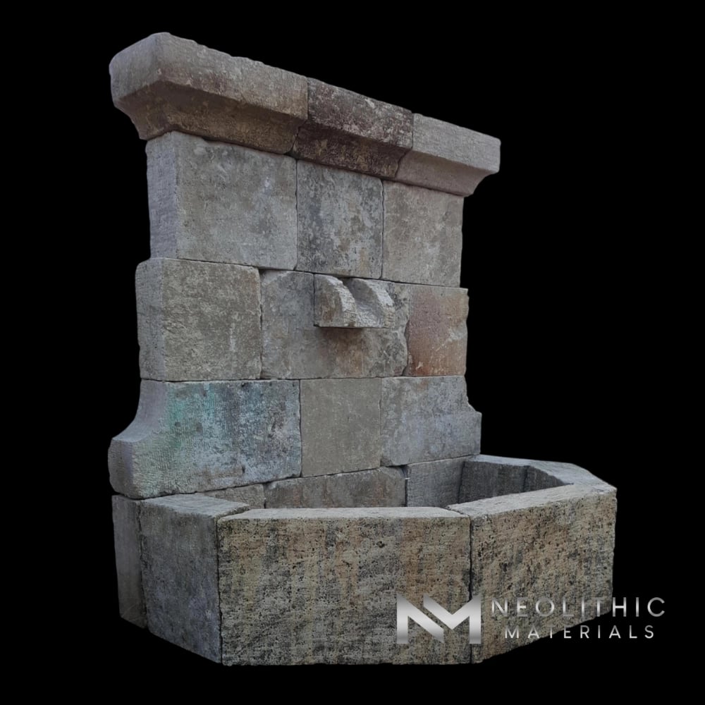 Reclaimed Limestone Fountain