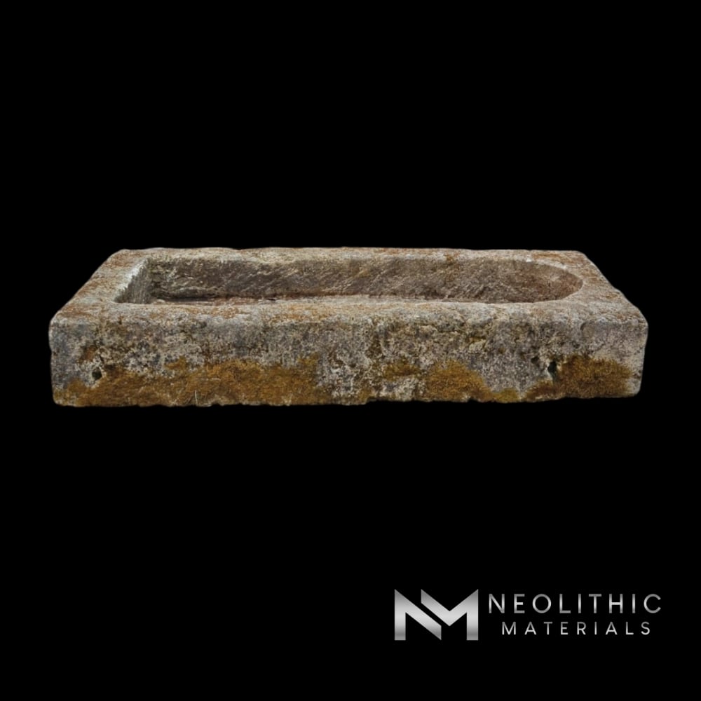 French Antique 19th Century Limestone Trough