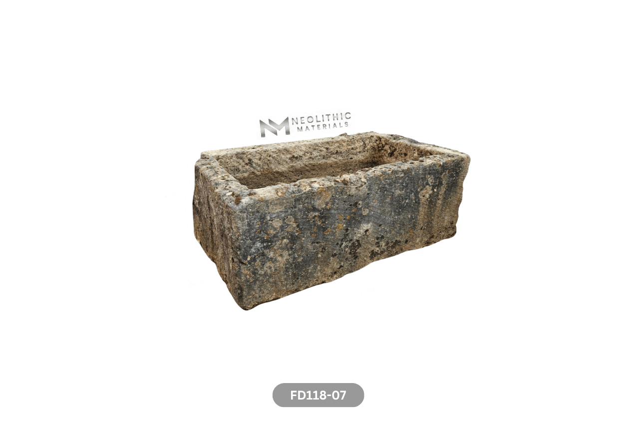 Antique French Limestone Trough - Image 2