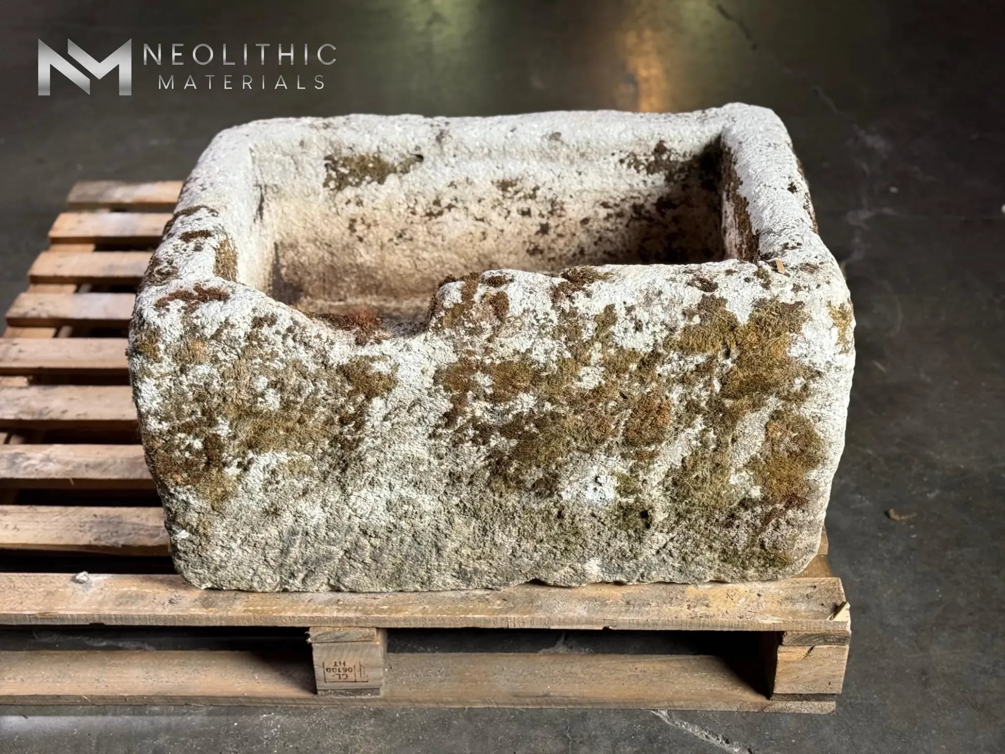 French Antique Limestone Trough - Image 1