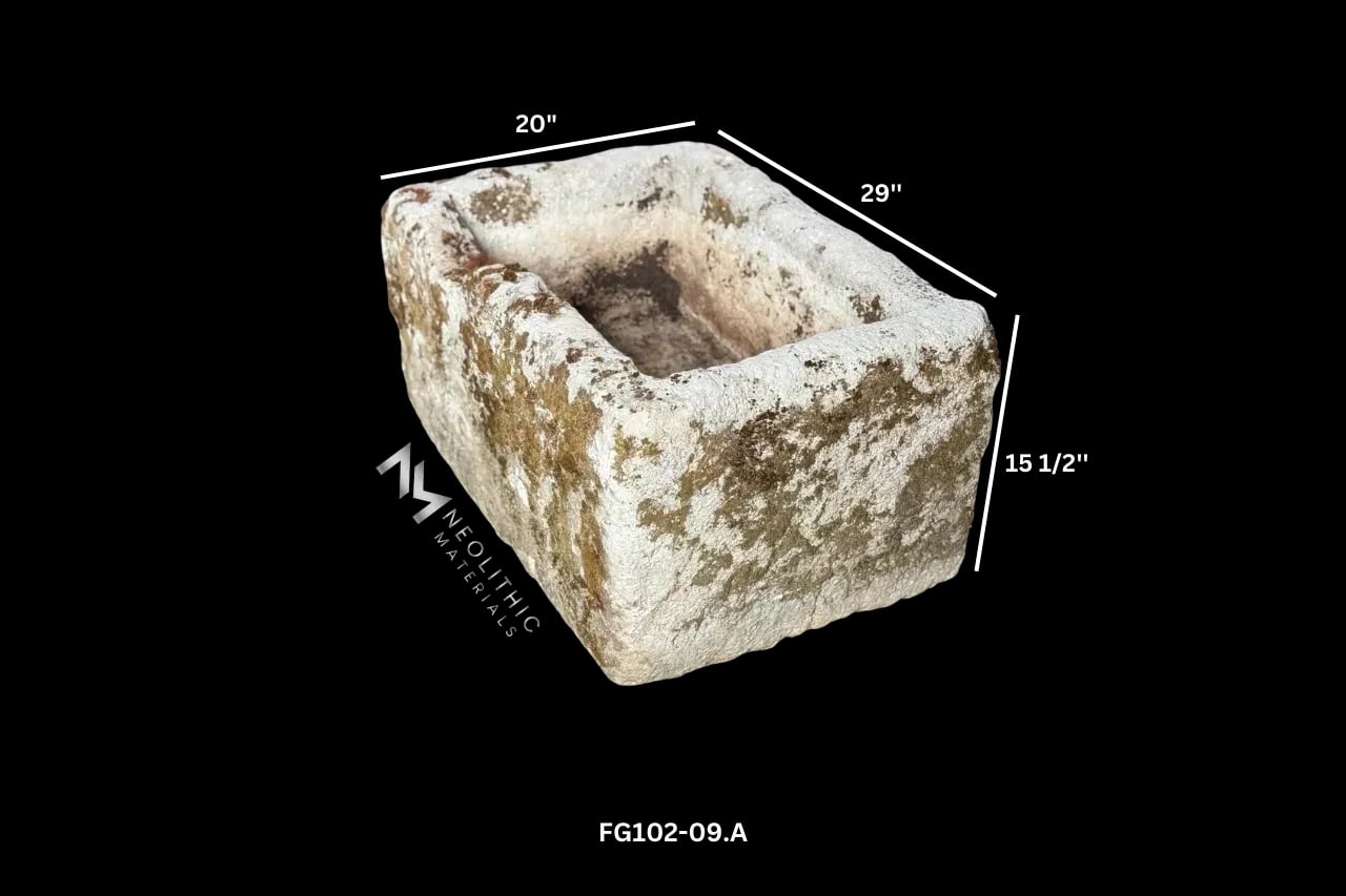 French Antique Limestone Trough - Image 2