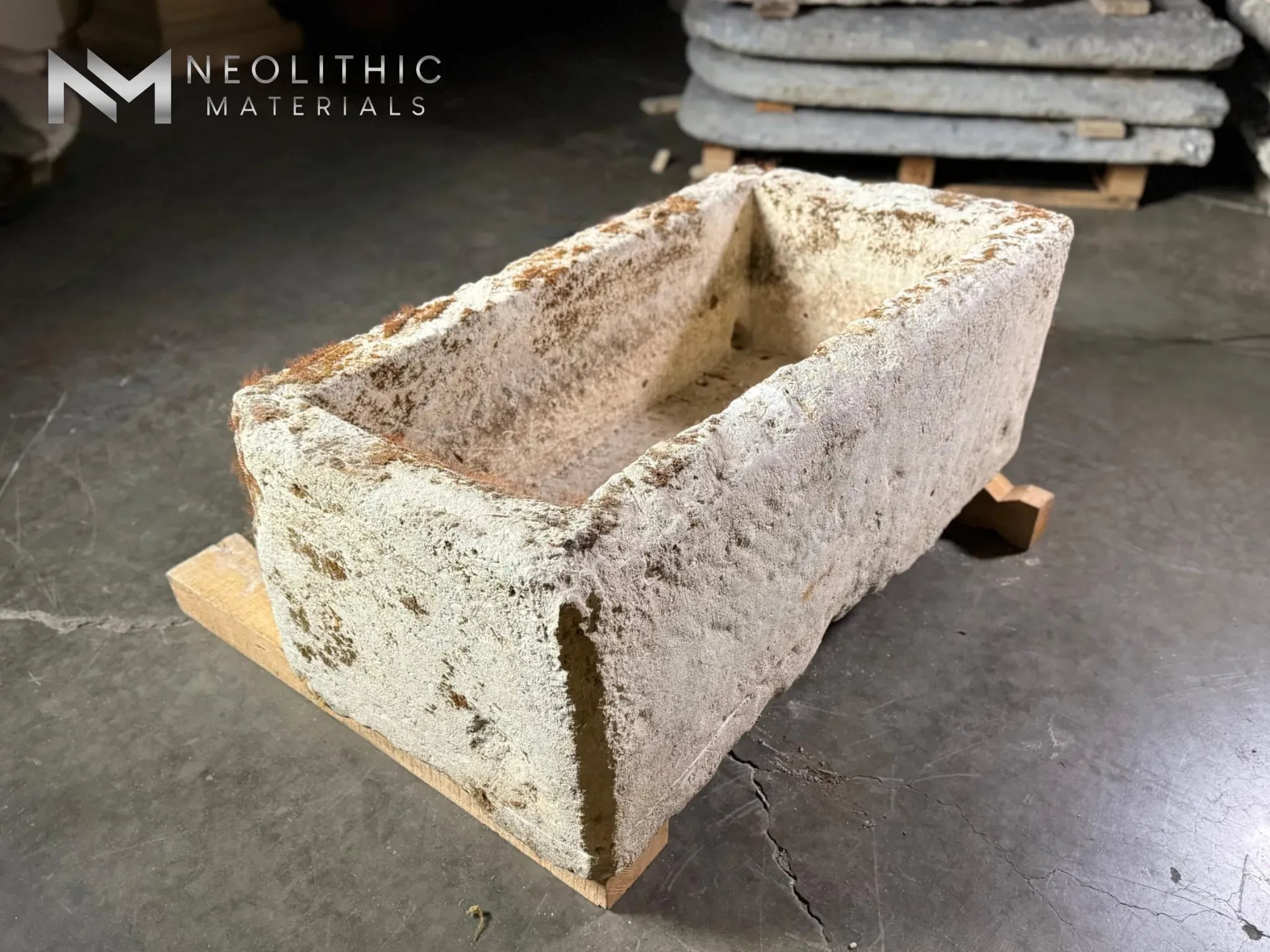 French Antique Limestone Trough - Image 3