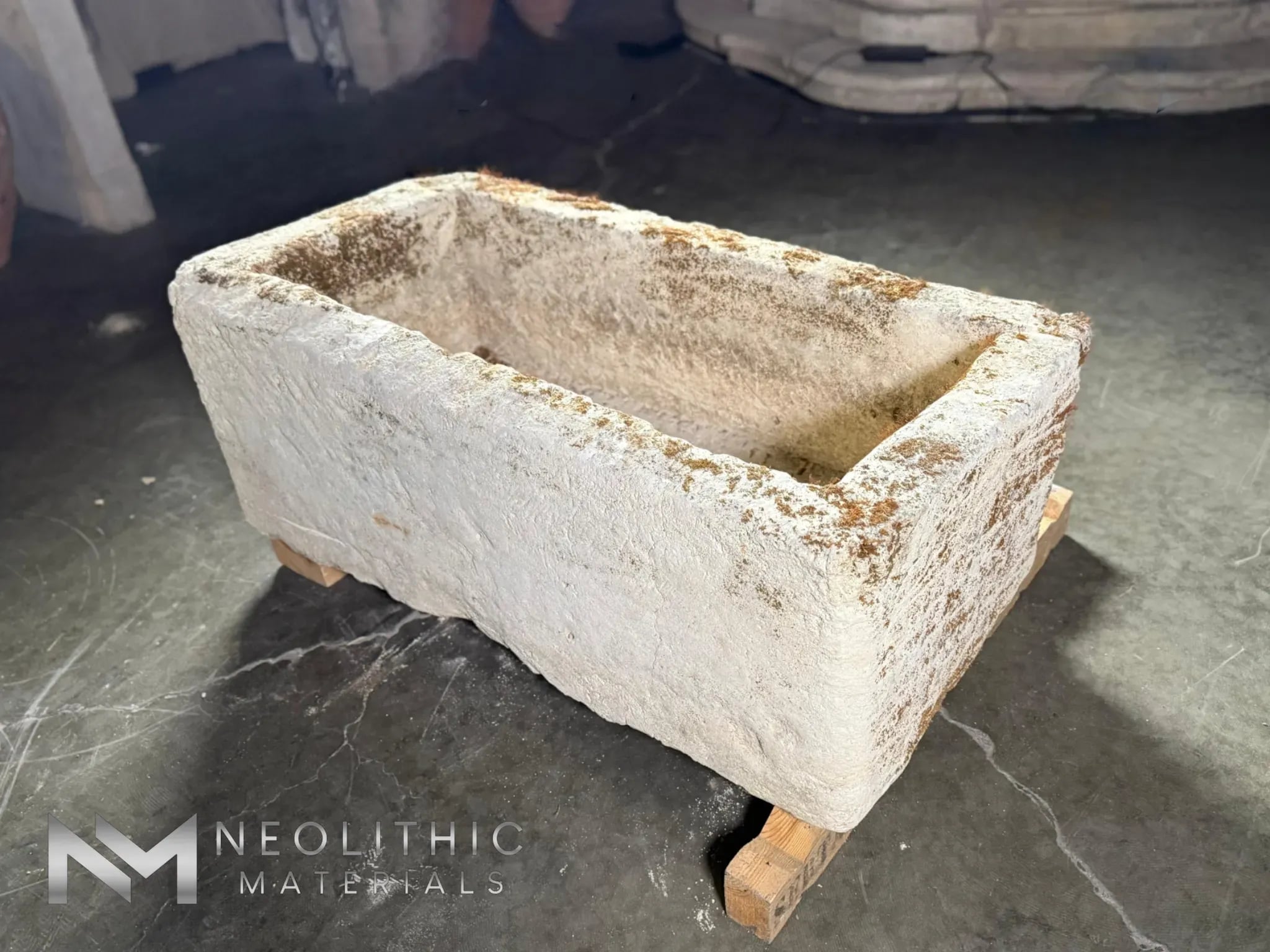 French Antique Limestone Trough - Image 4