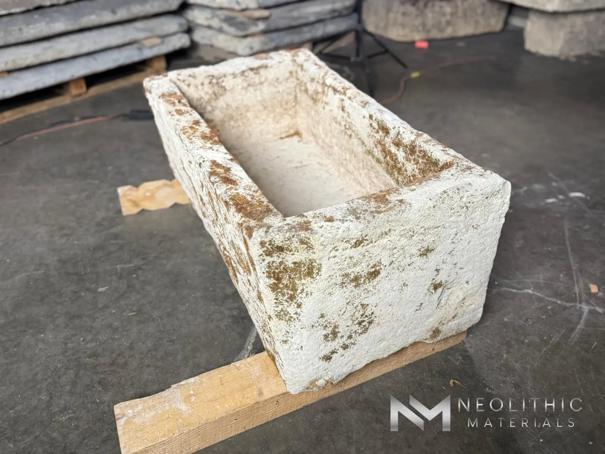 French Antique Limestone Trough - Image 5