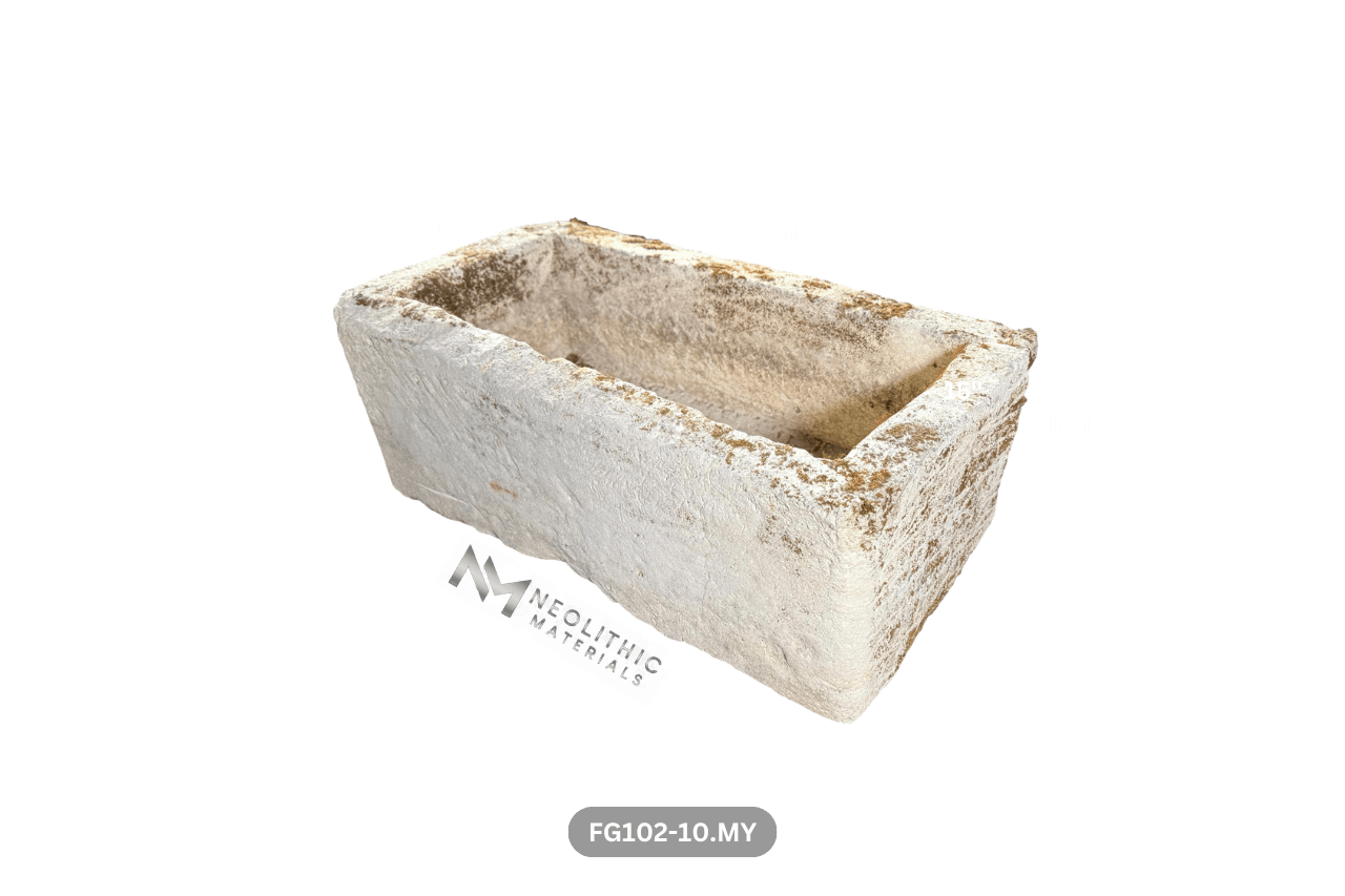 French Antique Limestone Trough - Image 2