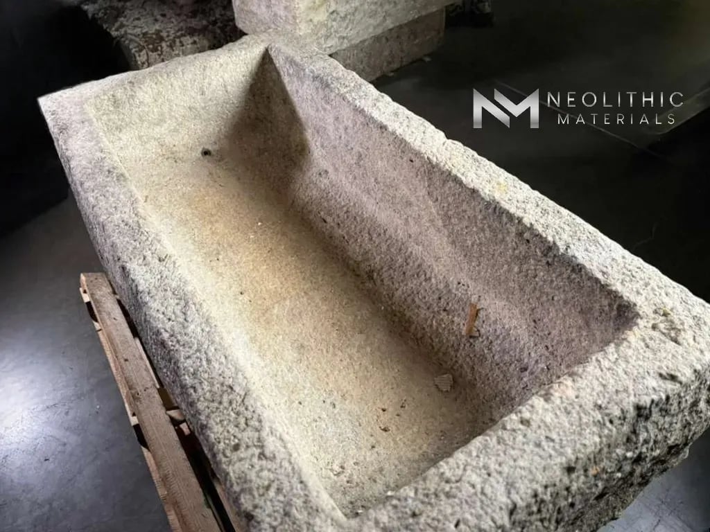 French Antique Limestone Trough - Image 6