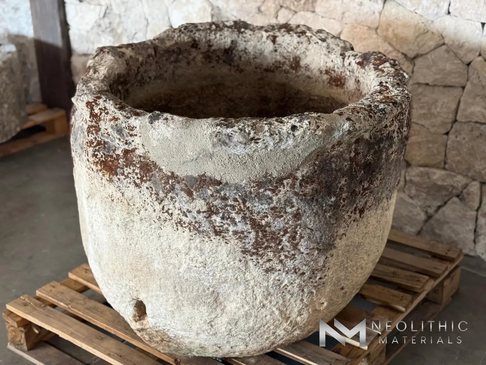 French Antique Limestone Trough - Image 2