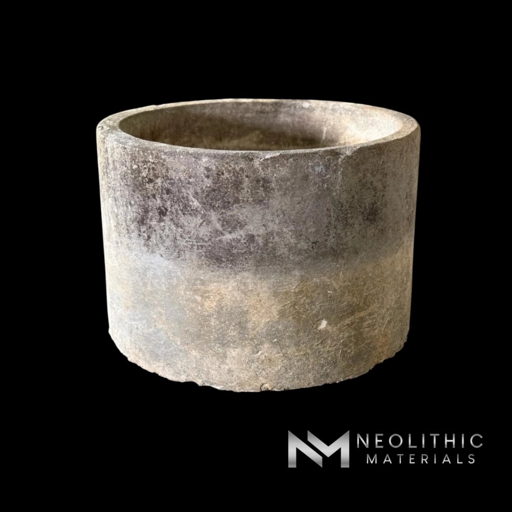 French Antique Limestone Round Trough