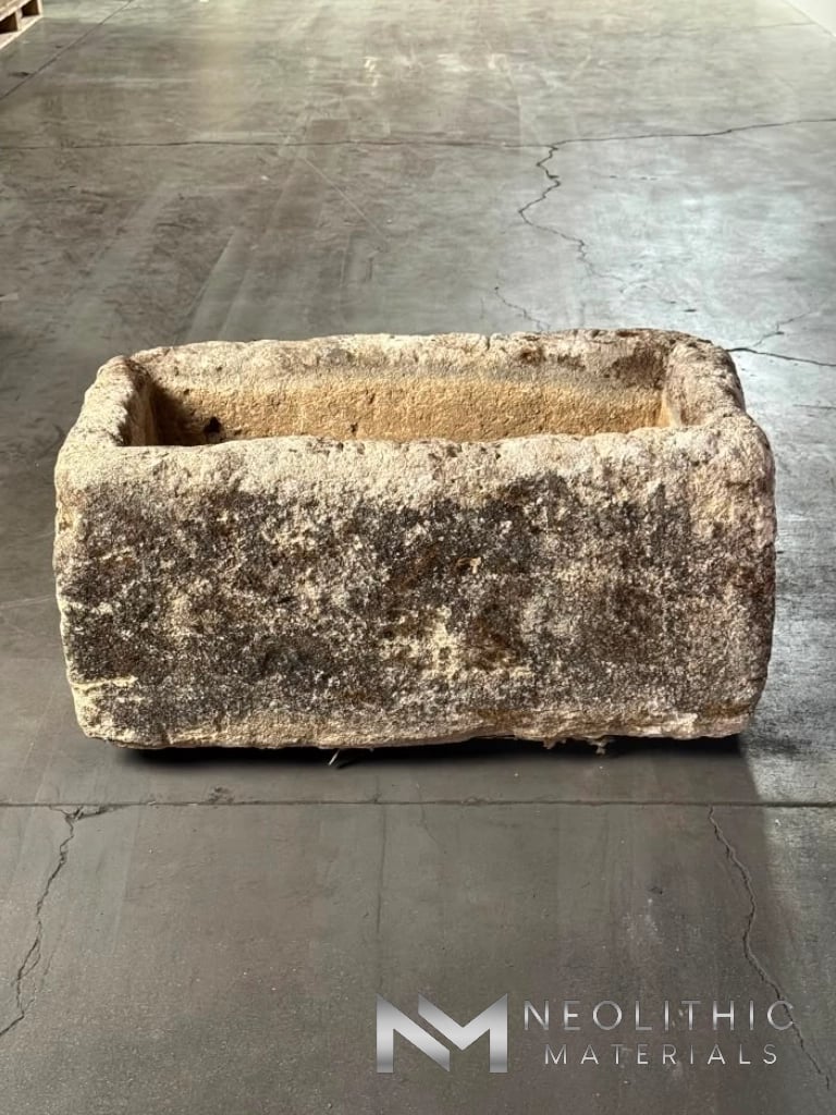 French Antique 18th Century Limestone Trough