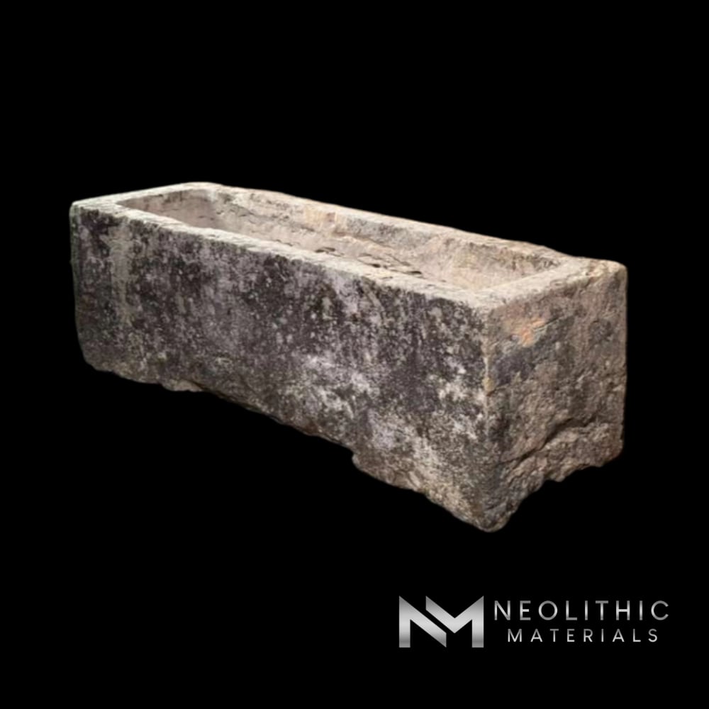 French Antique 18th Century Limestone Trough