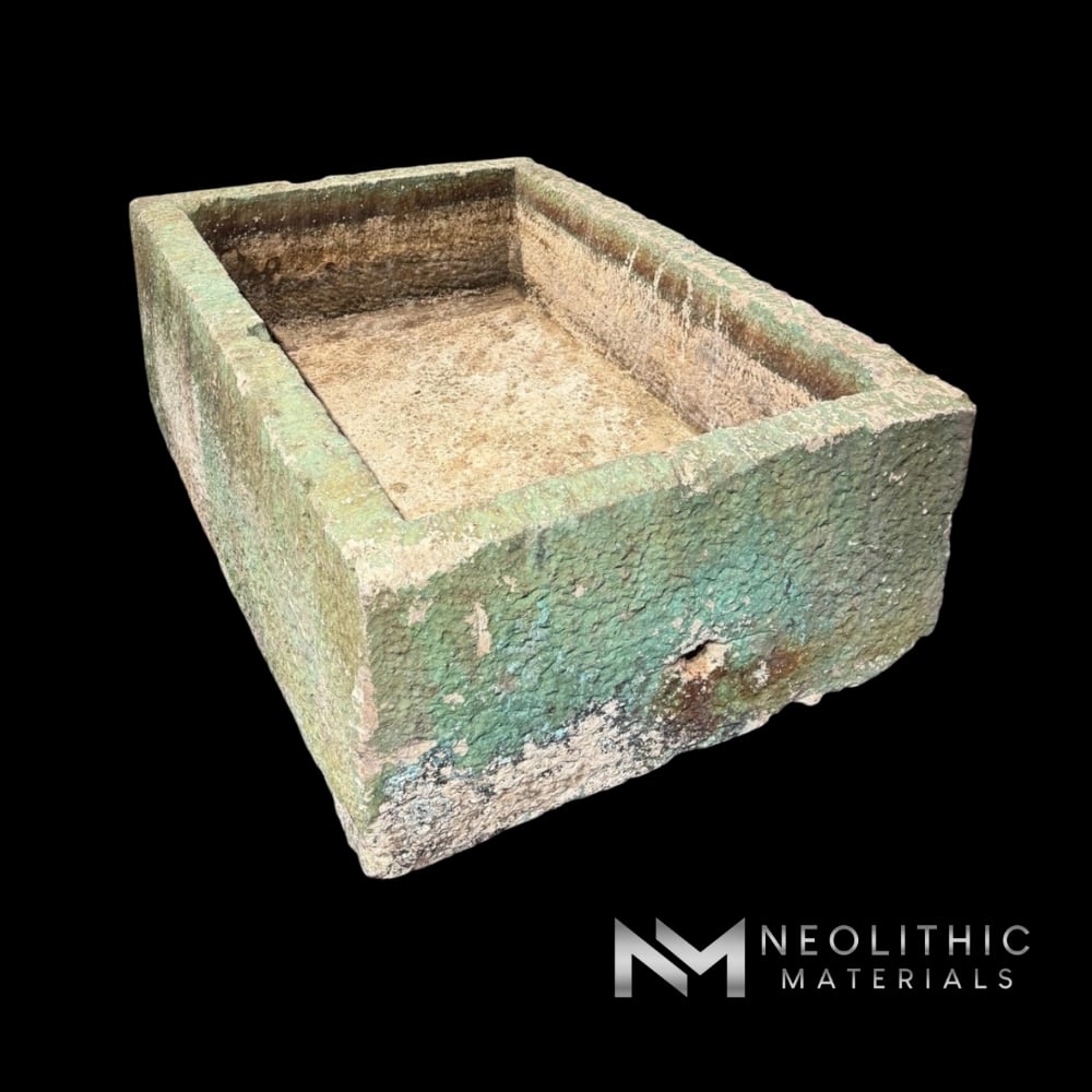 French Antique 18th Century Limestone Trough
