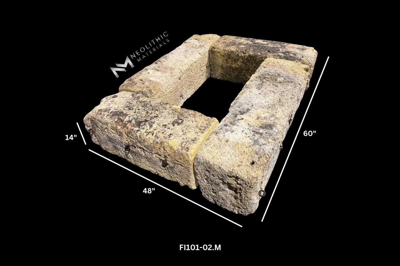 Antique French Limestone Fire Pit - Image 2