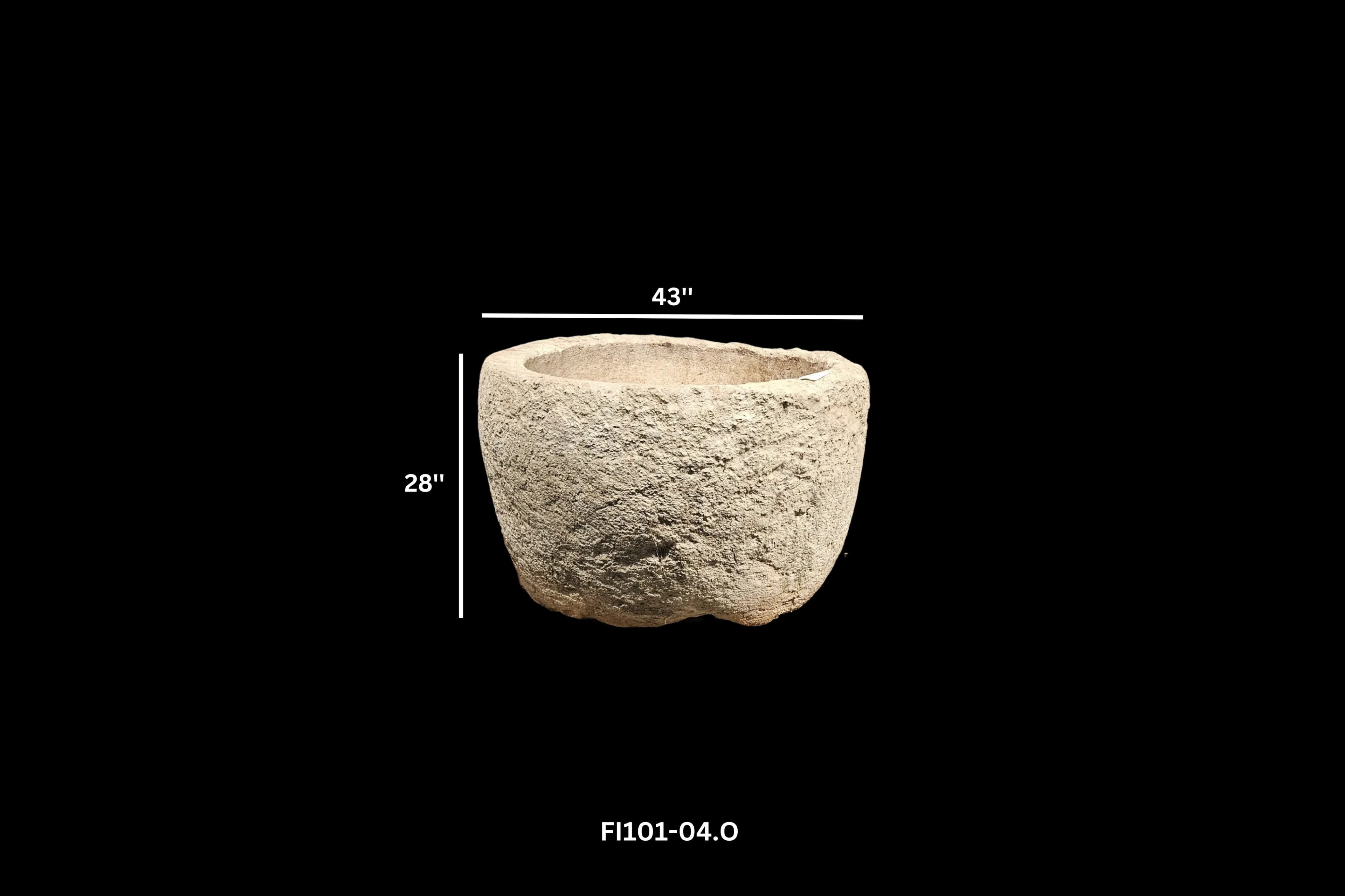 Antique French Round Limestone Trough - Image 2