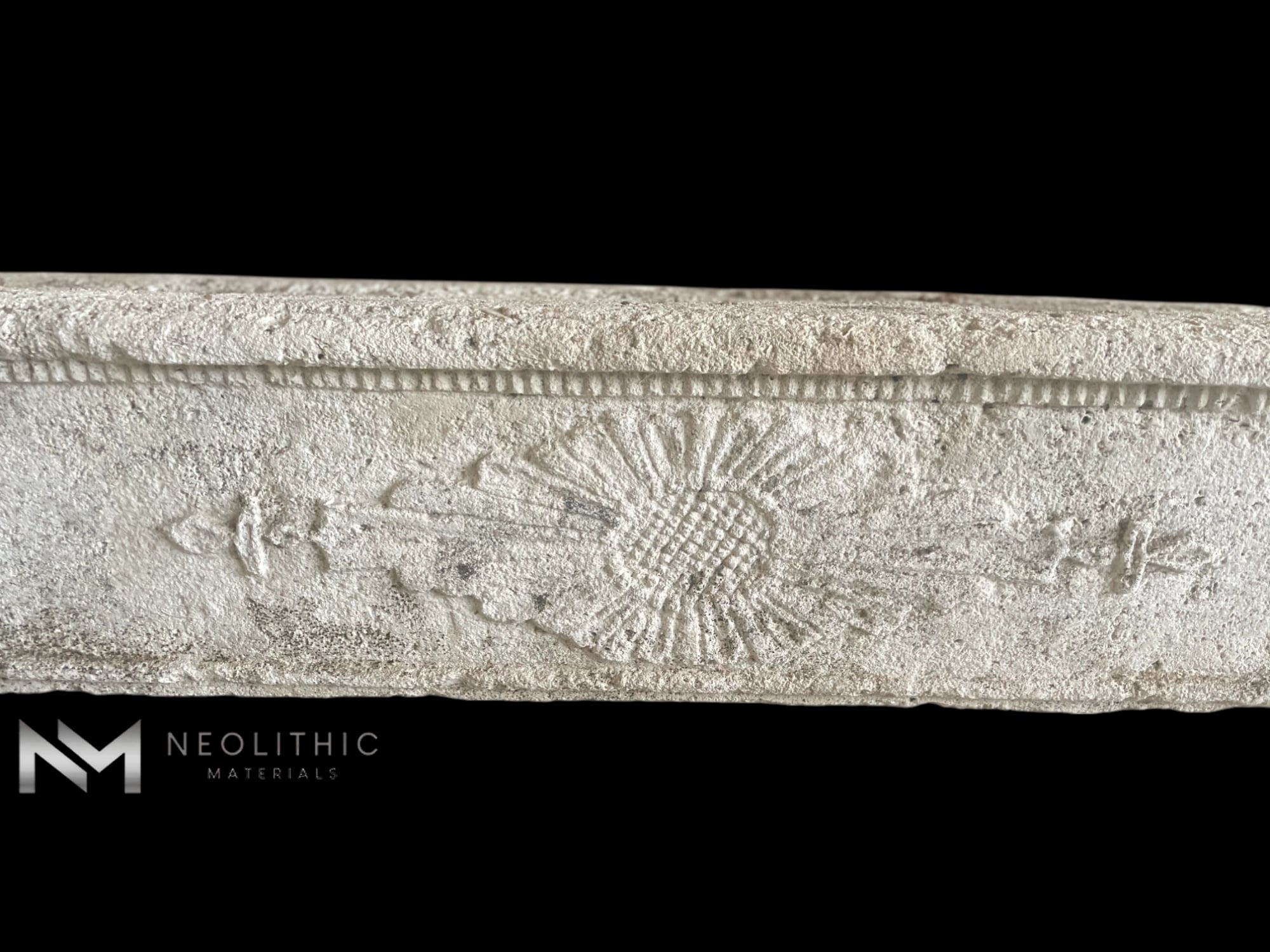 French Antique 17th Century Limestone Fireplace Mantel - Image 8