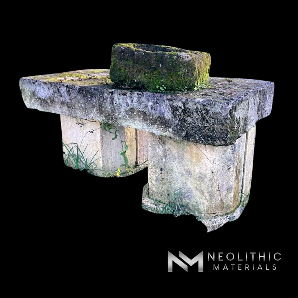 Antique Limestone Table Slab