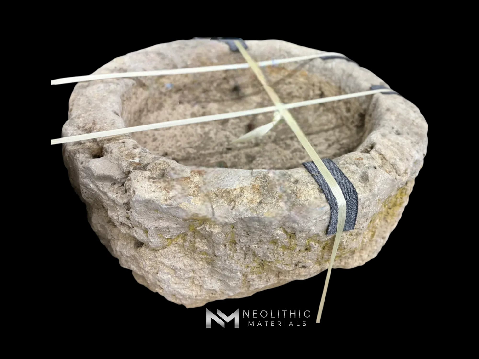 French Antique Round Limestone Trough - Image 2