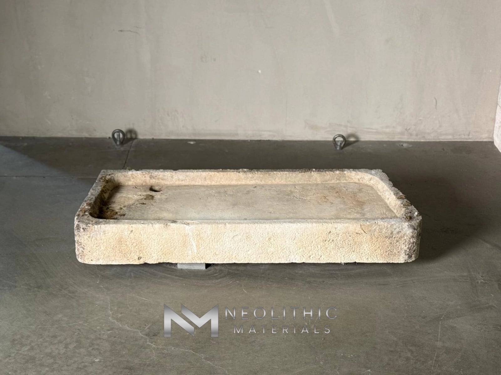French Antique Limestone Sink - Image 1