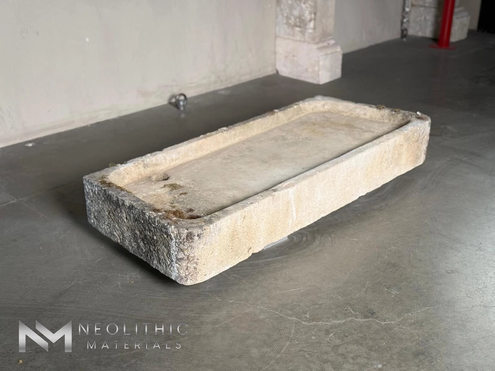 French Antique Limestone Sink - Image 2