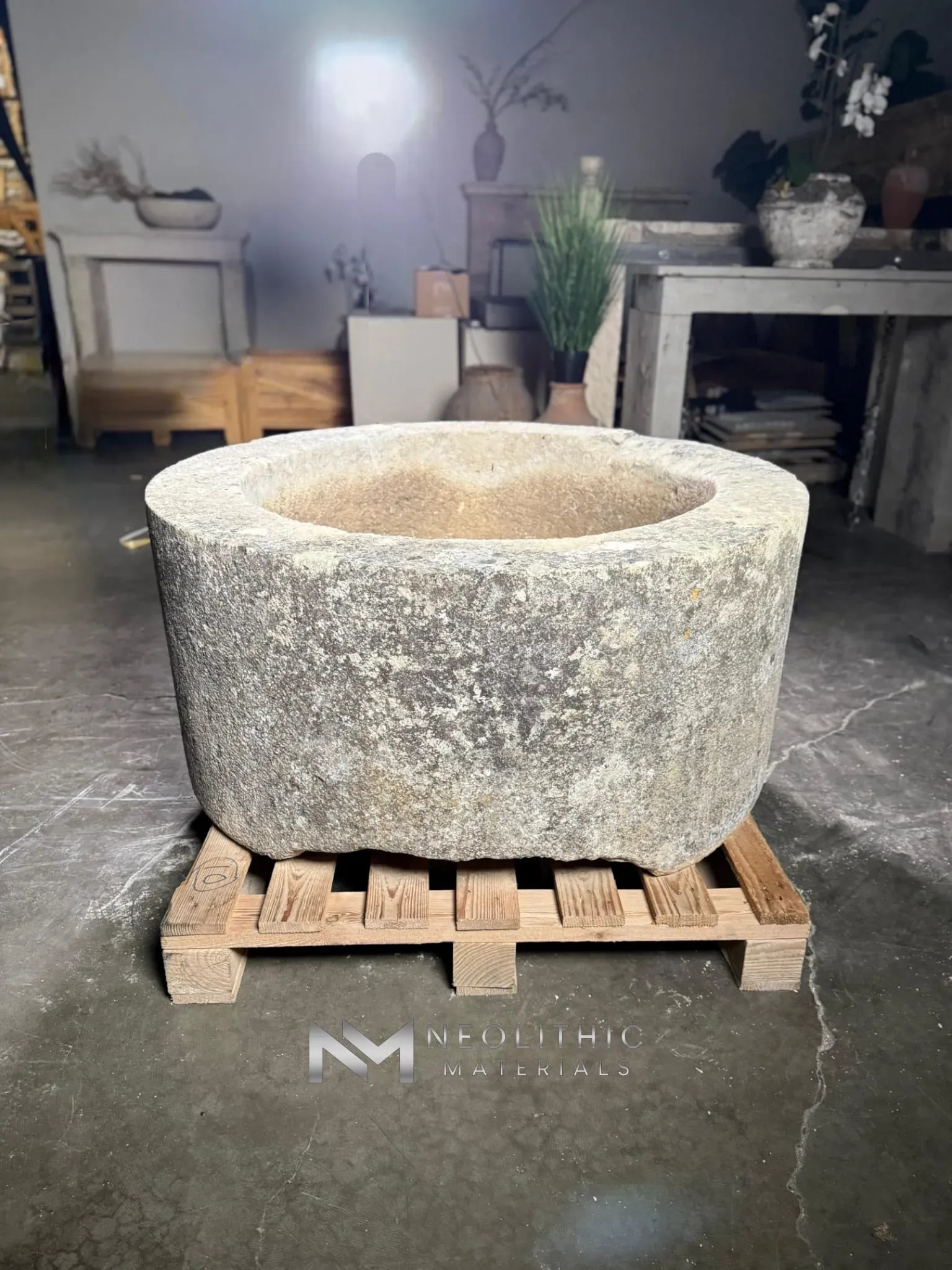 French Antique 19th Century Limestone Wellhead - Image 1