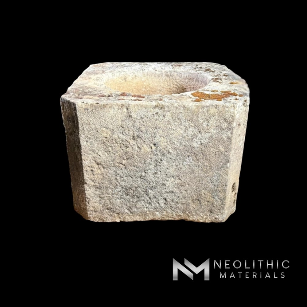 French Antique 19th Century Limestone Well