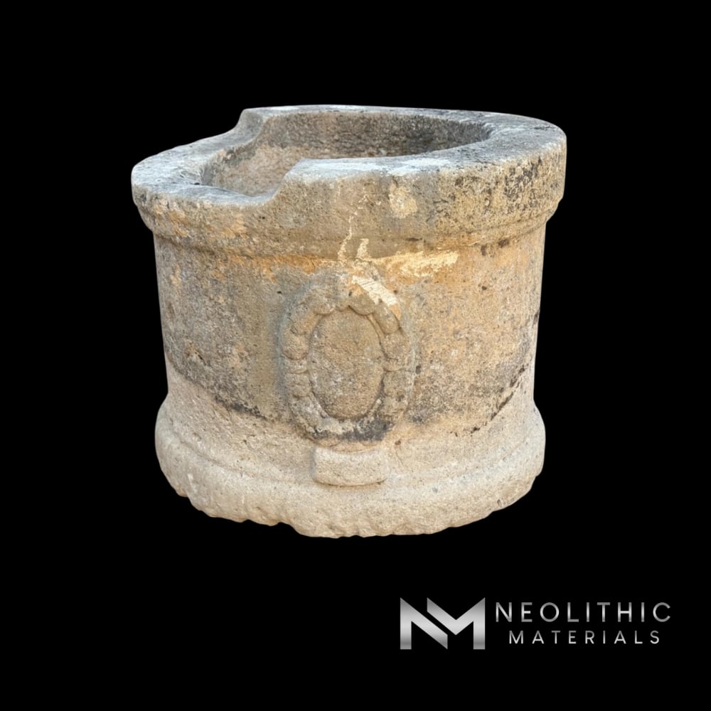 French Antique 18th Century Limestone Well