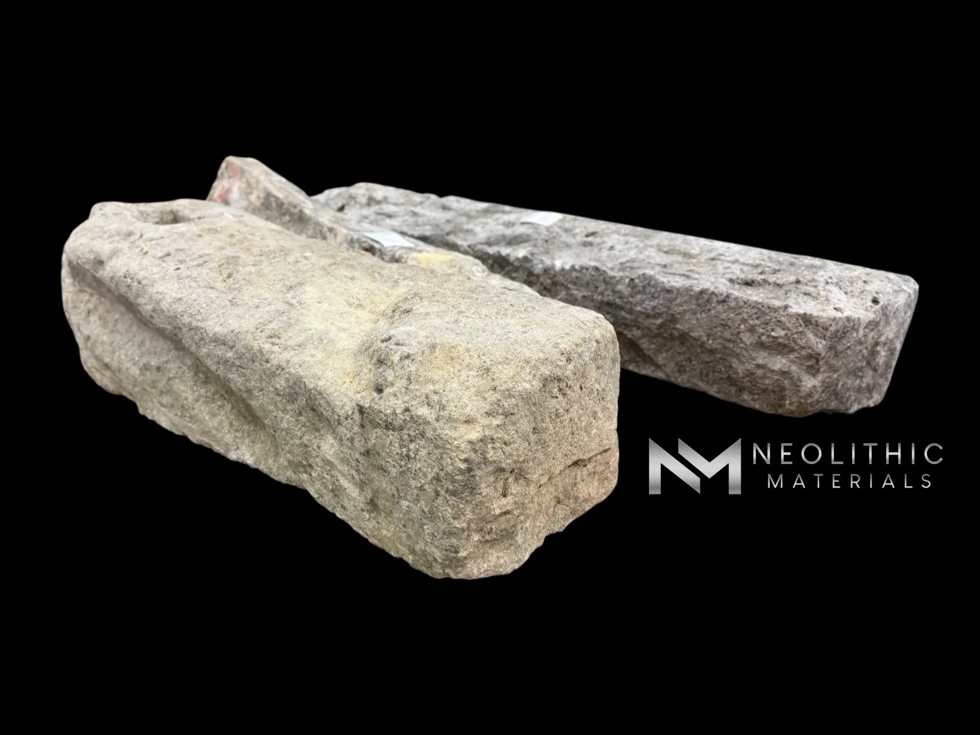 French Antique Limestone Mile Marker - Image 3