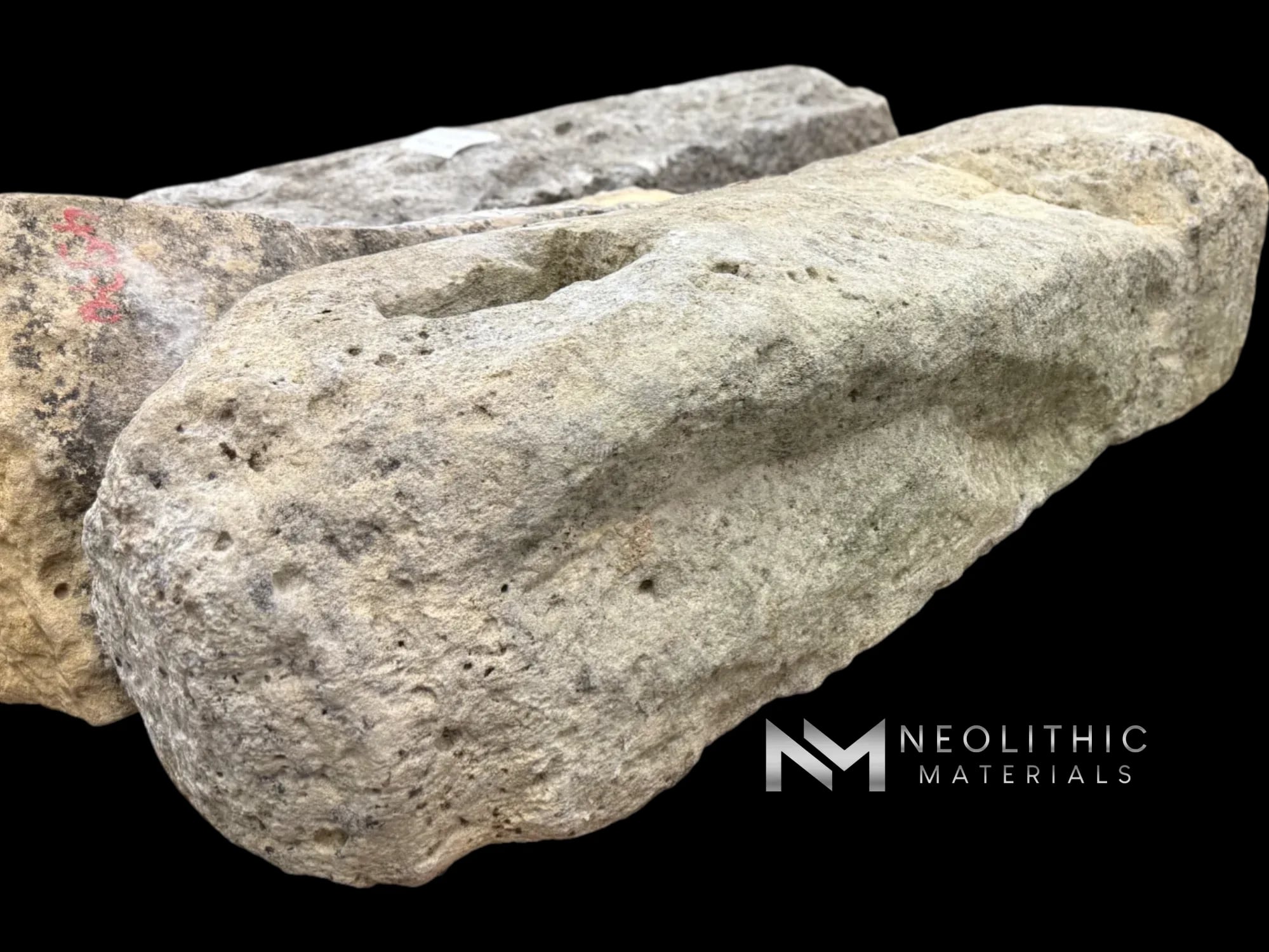 French Antique Limestone Mile Marker - Image 4