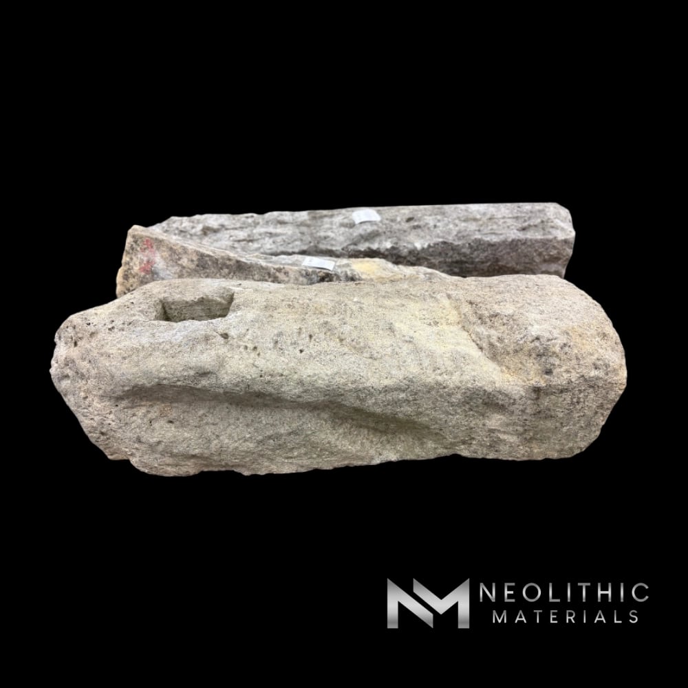 French Antique Limestone Mile Marker
