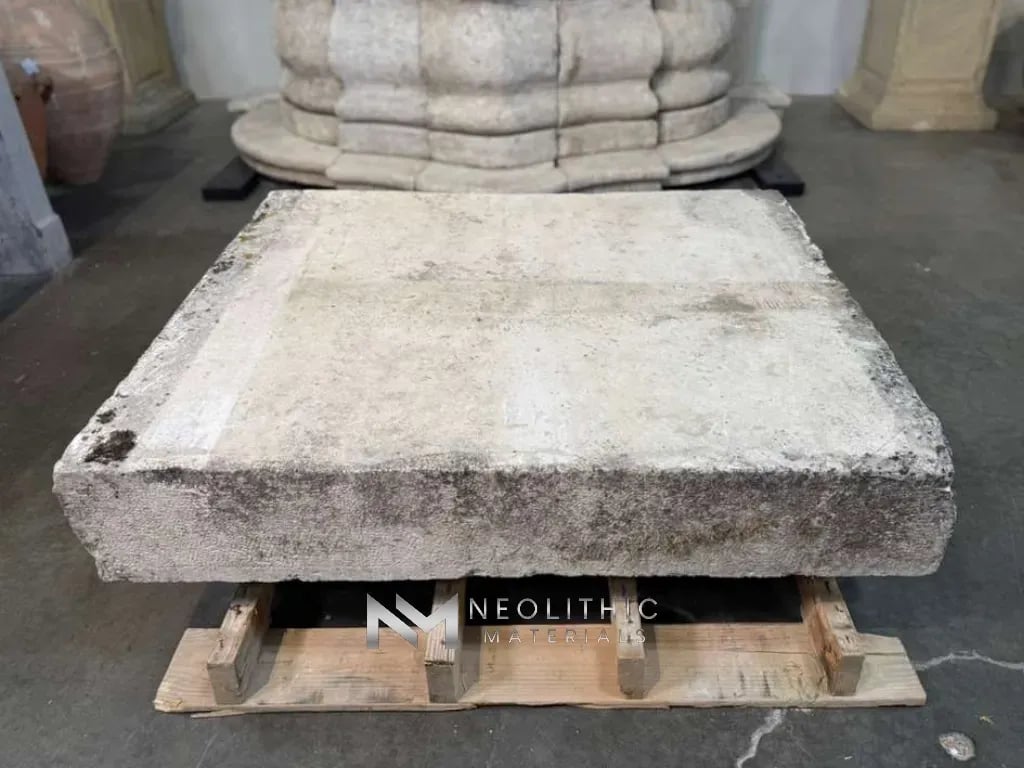 French Antique Limestone Slab - Image 1