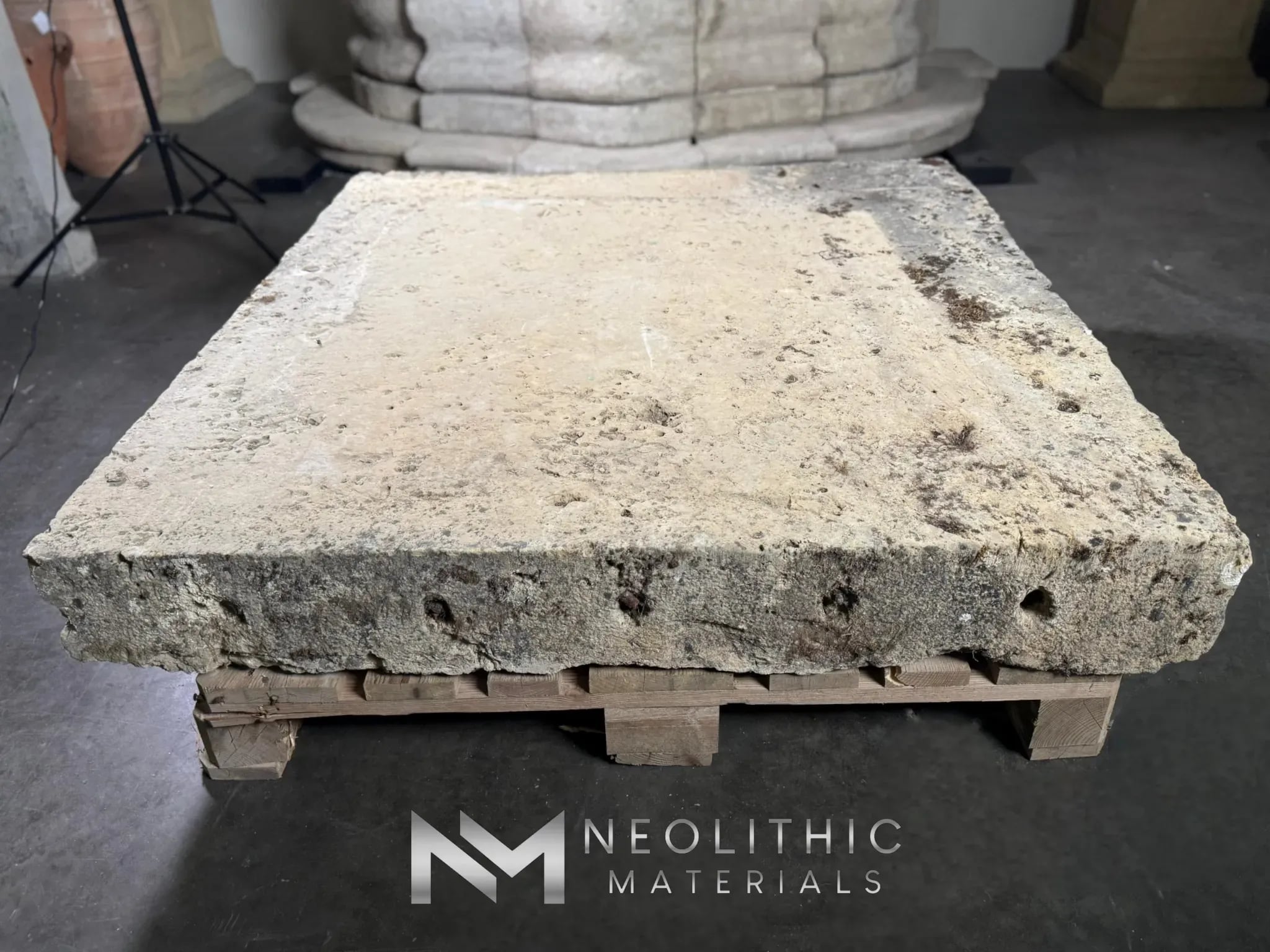 French Antique Limestone Slab - Image 2