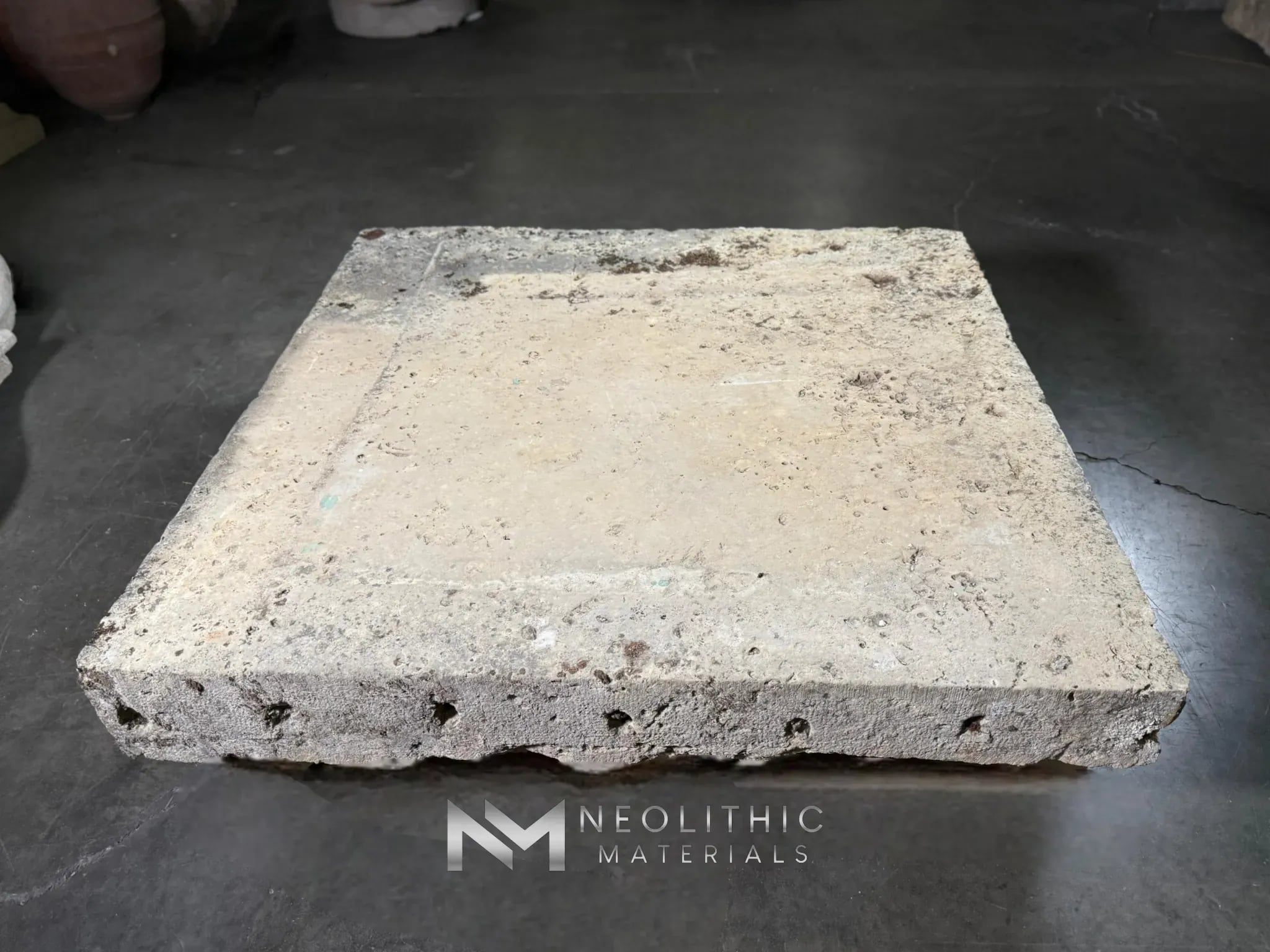 French Antique Limestone Slab - Image 1