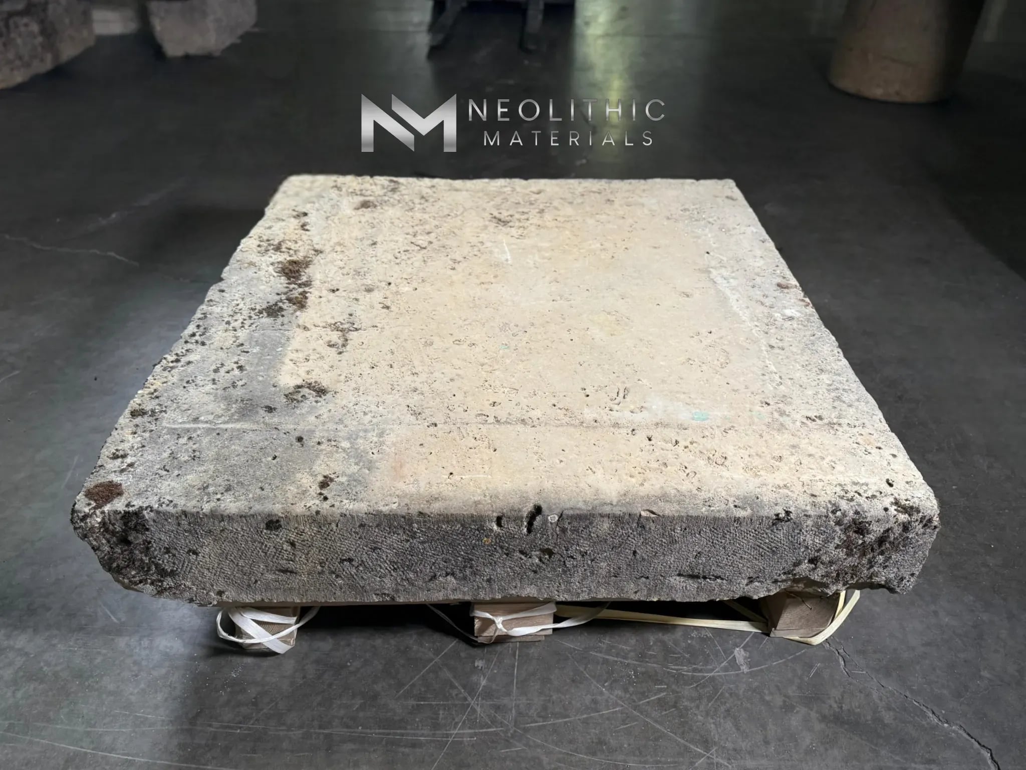 French Antique Limestone Slab - Image 2
