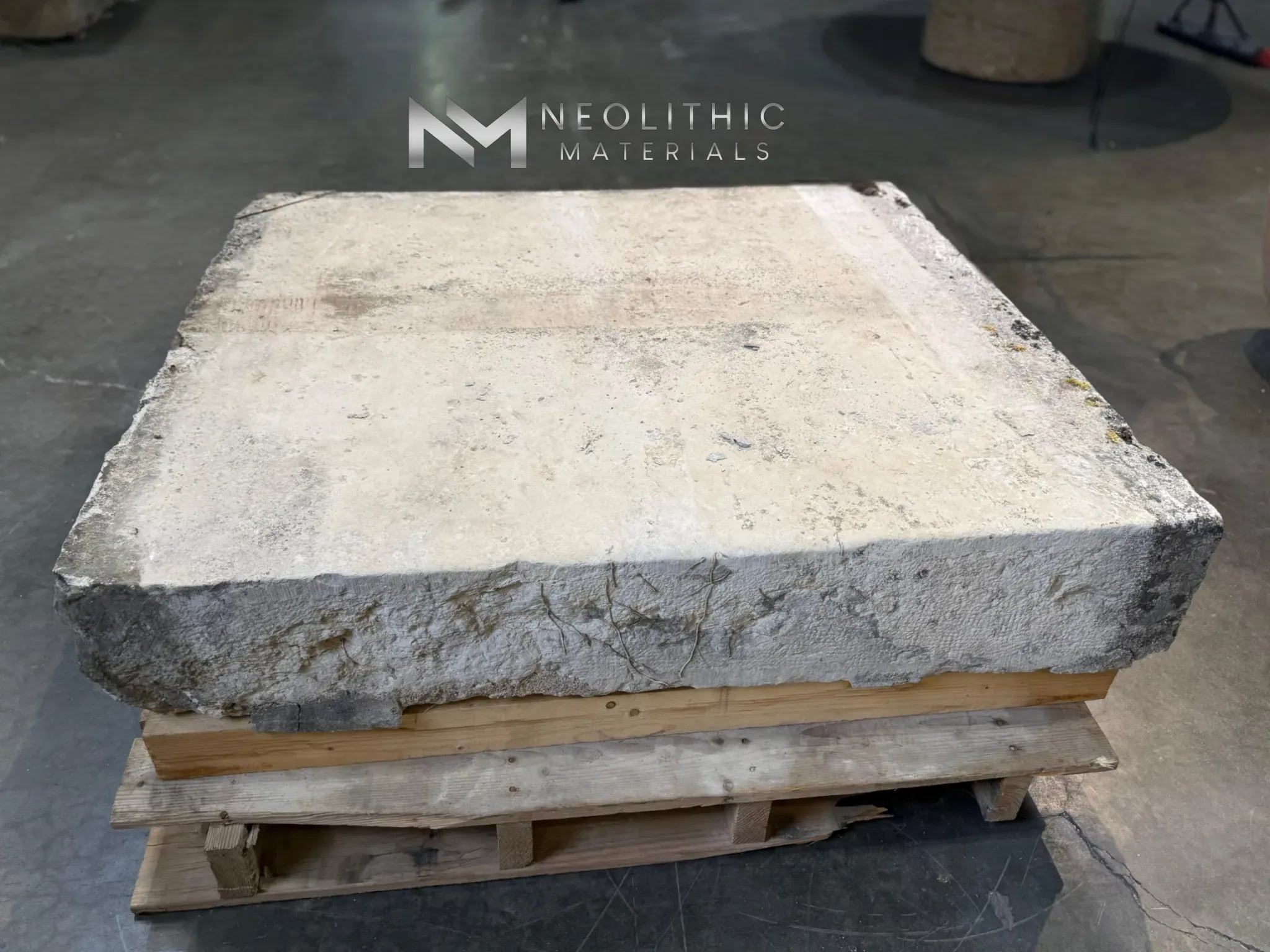 French Antique Limestone Slab - Image 5