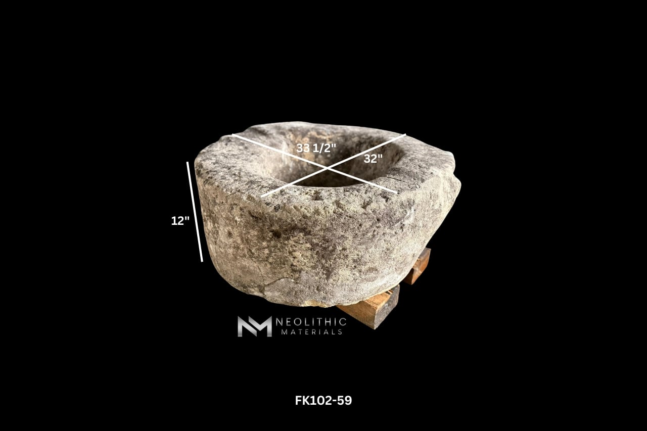 French Antique Limestone Wellhead - Image 2