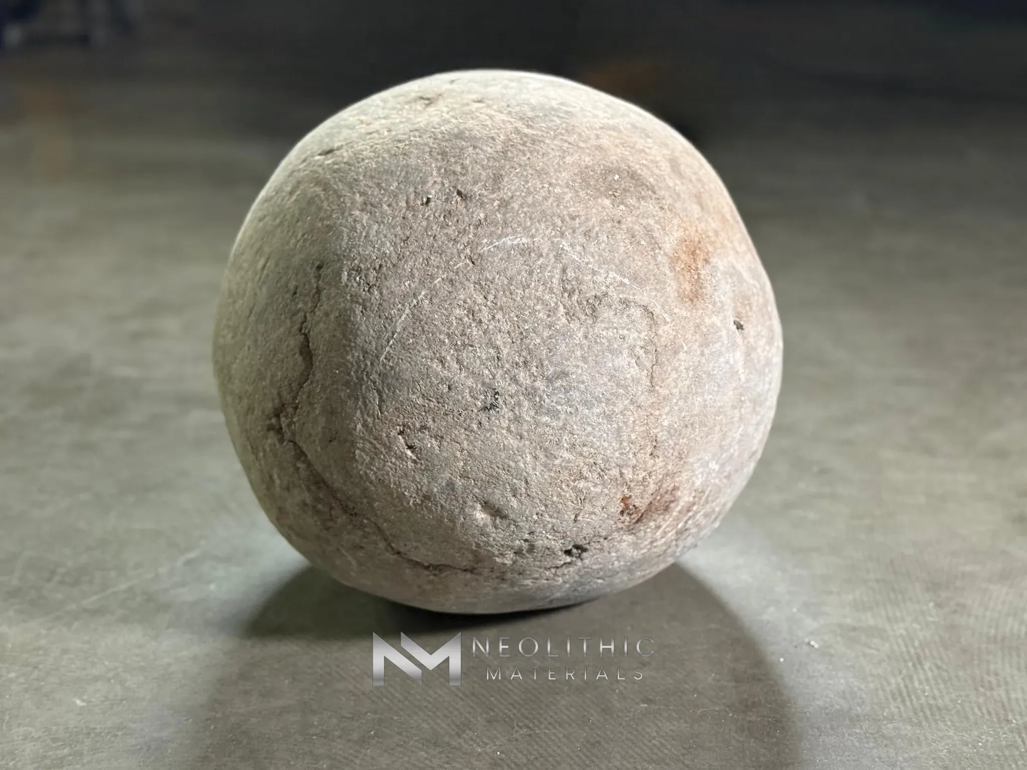 French Antique Limestone Garden Sphere - Image 1