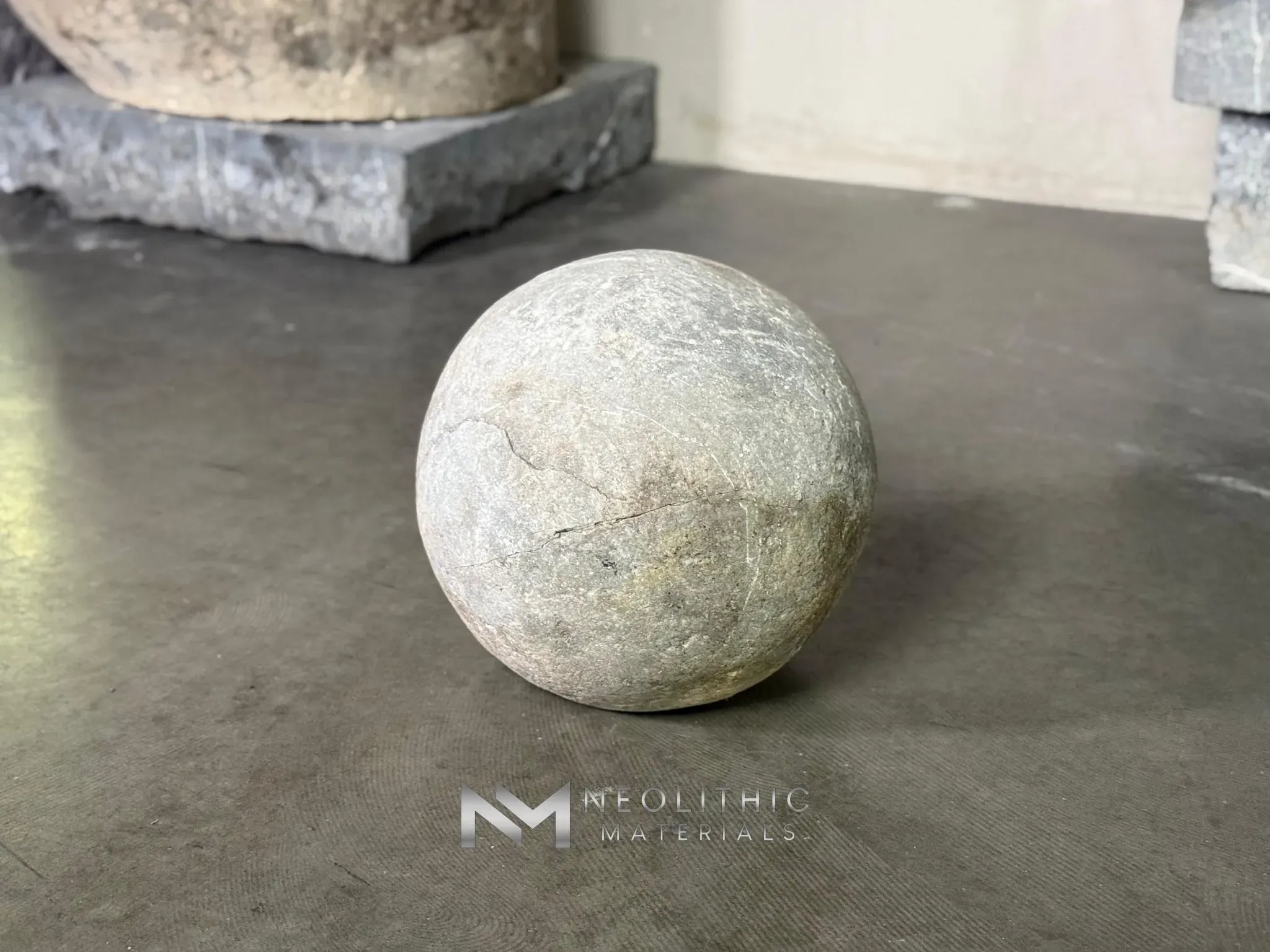 French Antique Limestone Garden Sphere - Image 4