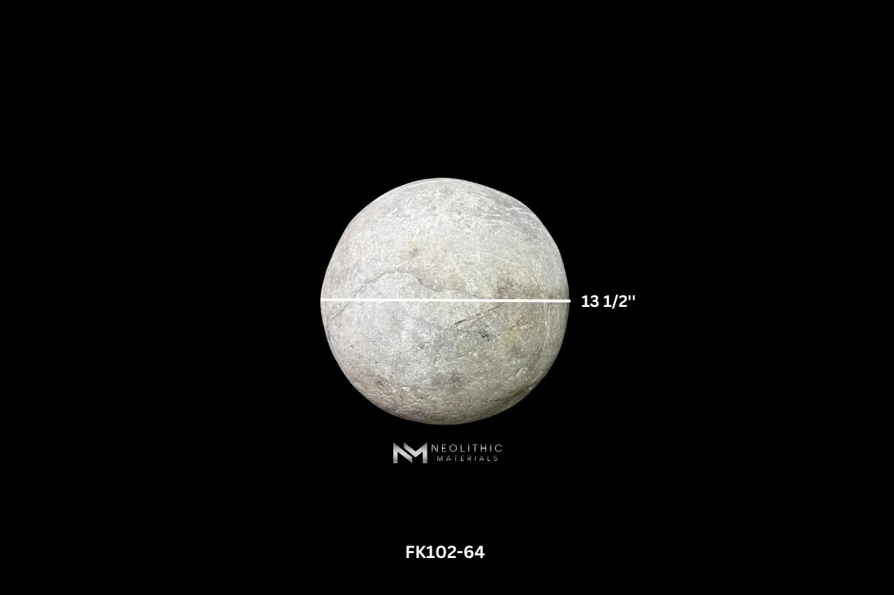 French Antique Limestone Garden Sphere - Image 2