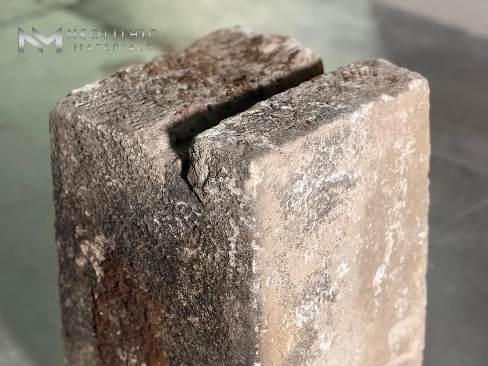 French Antique Limestone Pedestal - Image 8