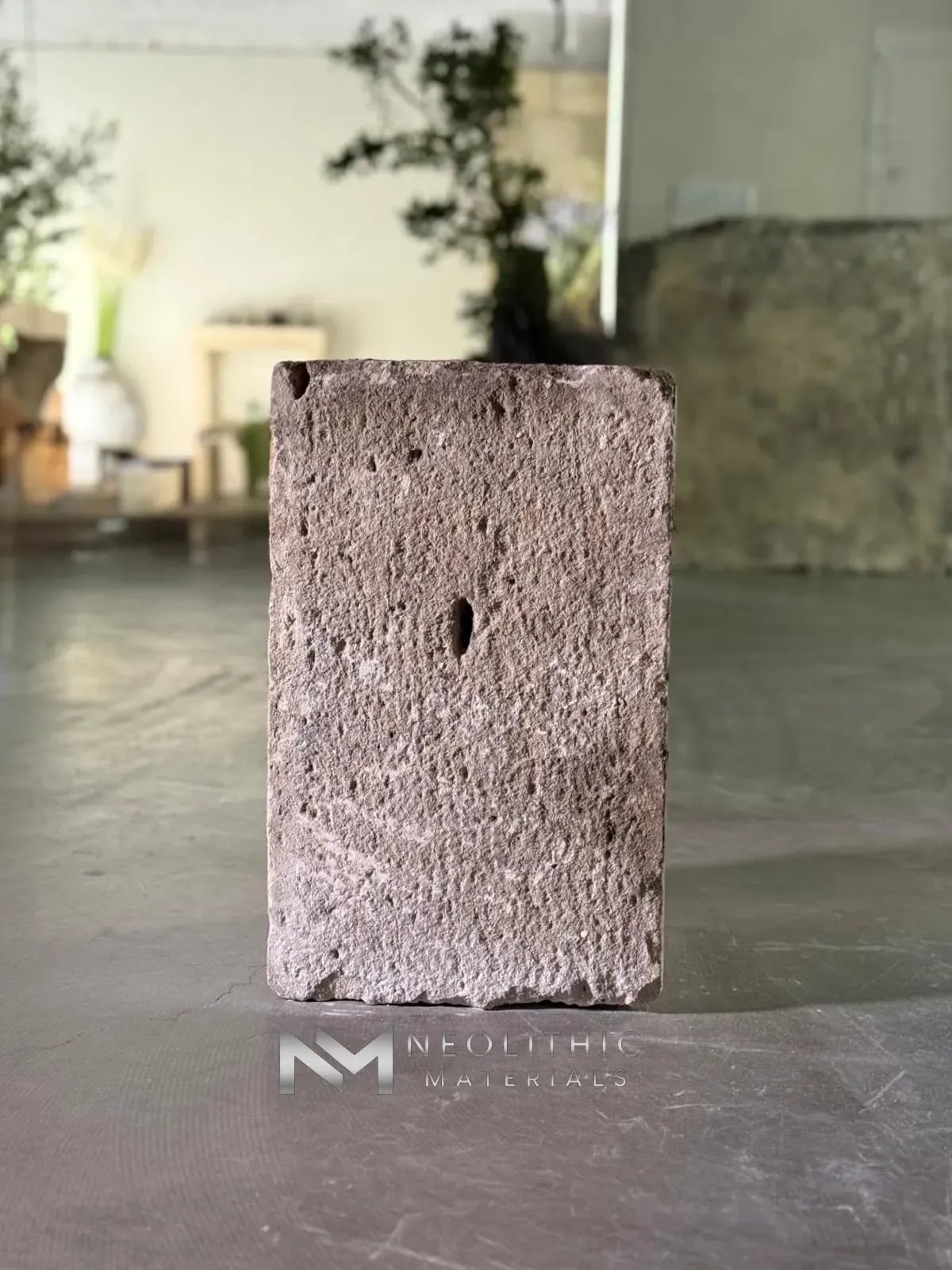 French Antique Limestone Pedestal - Image 3