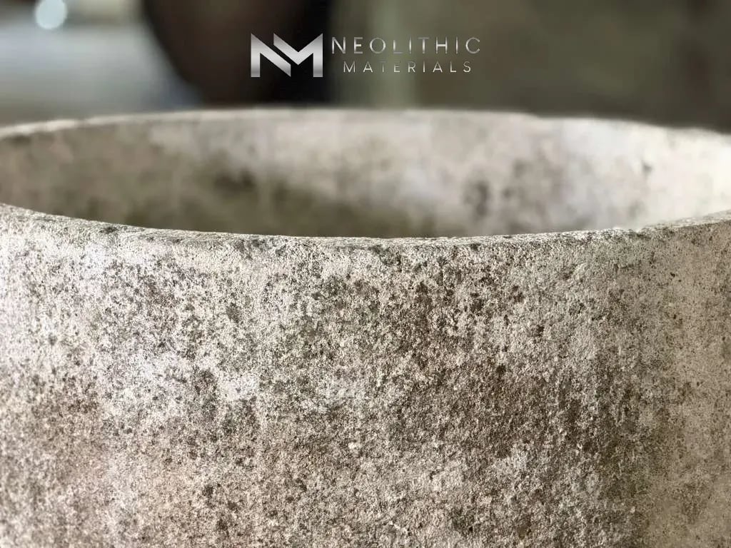 French Antique Limestone Round Trough - Image 5