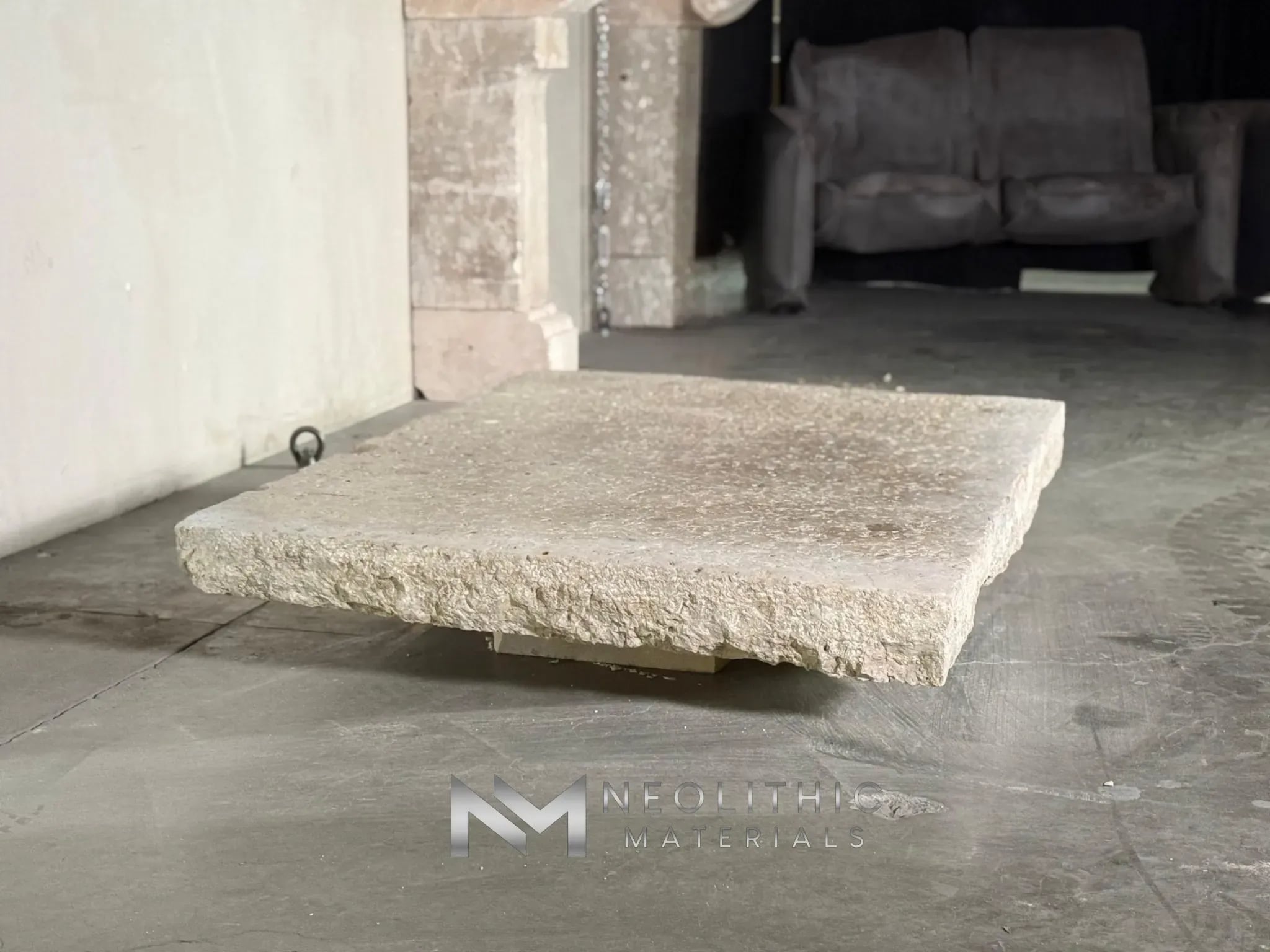 French Antique Limestone Slab - Image 2