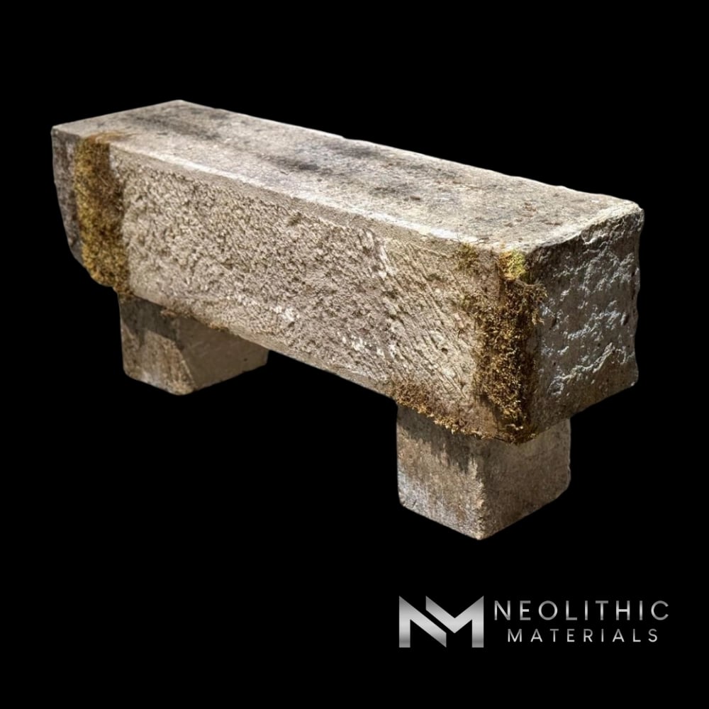 French Antique Limestone Bench