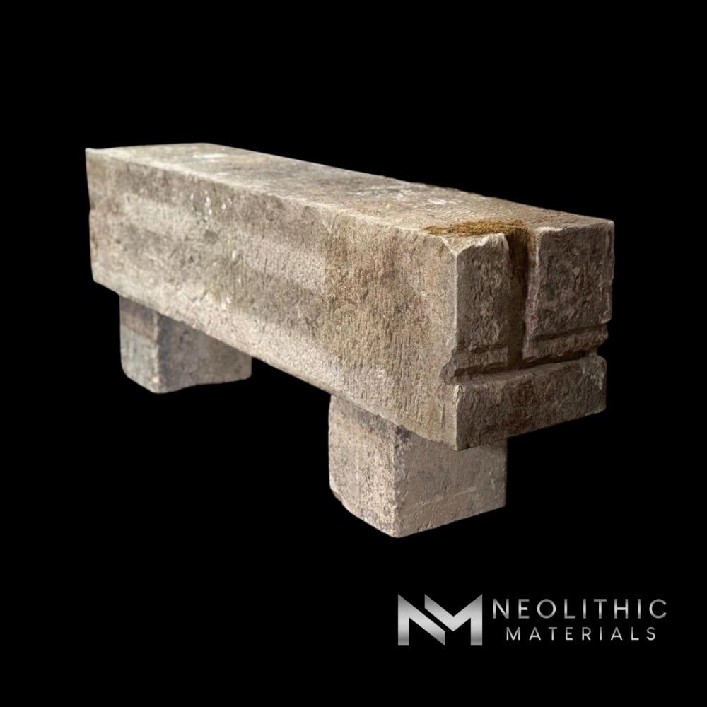French Antique Limestone Bench