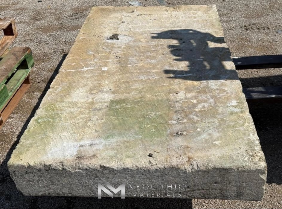 French Antique Limestone Slab - Image 1