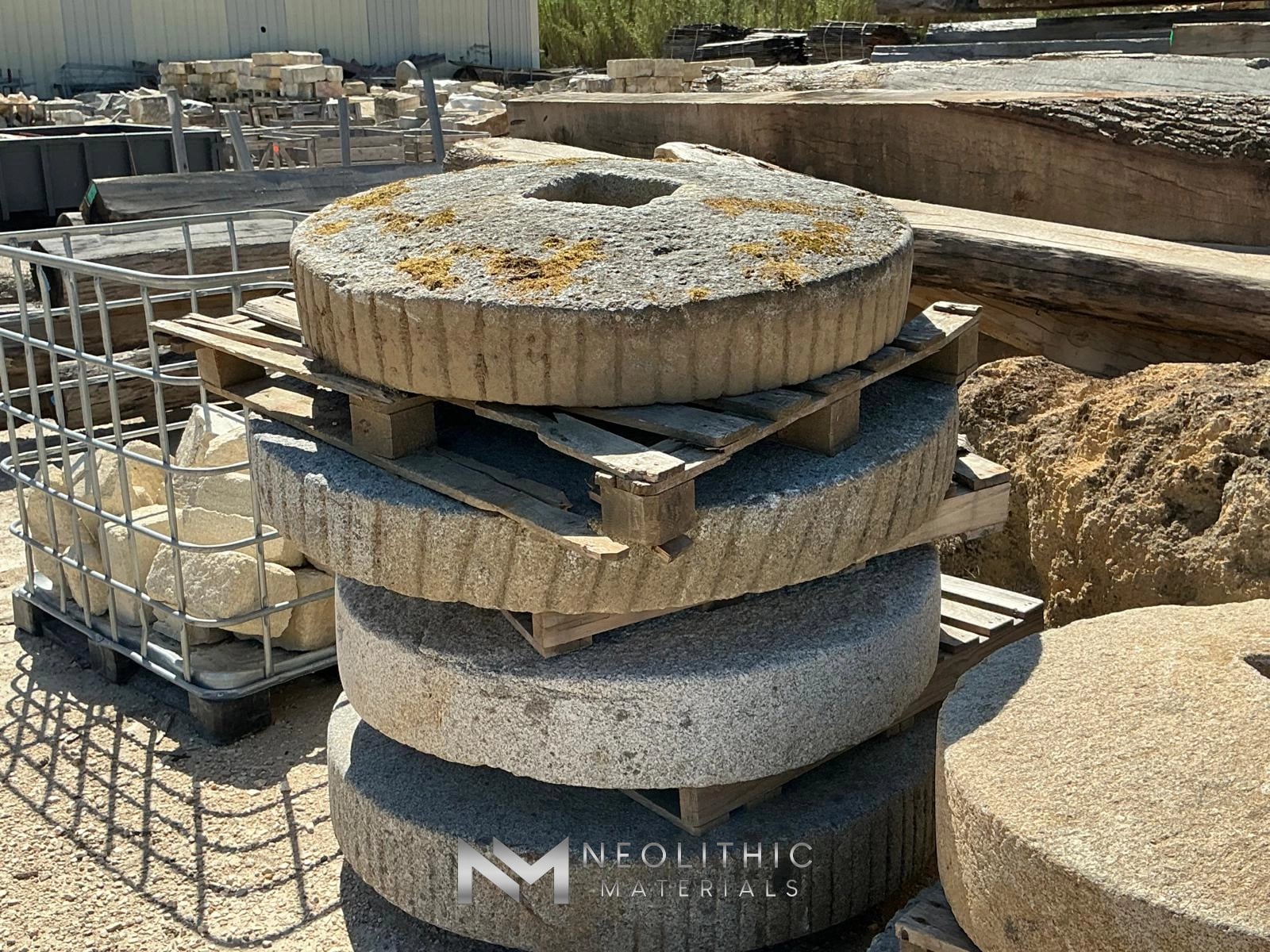 French Antique Limestone Mill - Image 1